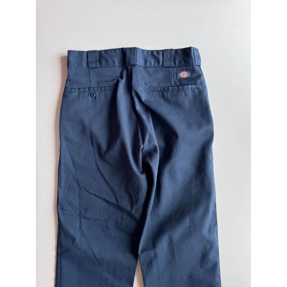 DICKIES 874 Navy Blue Polyester Cotton Twill Original Fit Work Pants, Size 30 - Picture 7 of 13